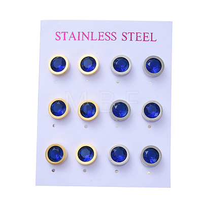 304 Stainless Steel Stud Earrings STAS-D0001-04B-1