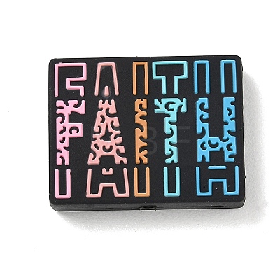 Inspirational Silicone Beads SL-CBAF318-C04-1