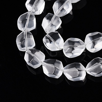 Frosted Glass Beads Strands GLAA-T023-30C-1