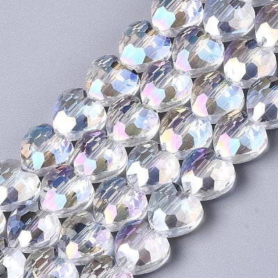 Electroplate Glass Beads Strands X-EGLA-S176-08A-A01-1
