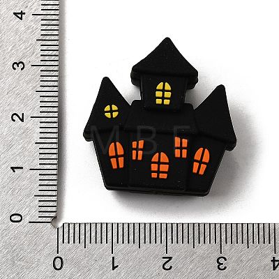 Halloween Silicone Focal Beads SIL-P011-01G-1