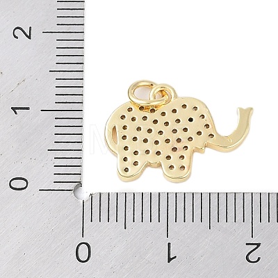 Rack Plating Brass Cubic Zirconia Pendants X-KK-Z060-17G-1