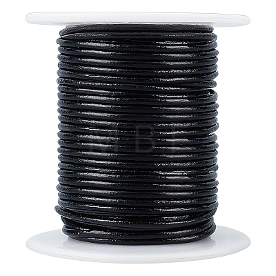 20M Round Cowhide Leather Cord WL-WH0015-01B-02-1