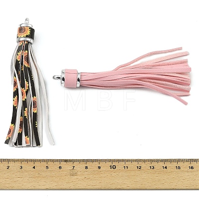 PU Leather Tassel Pendant Decorations FIND-K027-01P-1