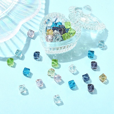 50Pcs 10 Colors Glass K9 Glass GLAA-YW0005-54-1
