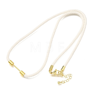 3MM Round Nylon Milan Cord Necklaces Making NJEW-H091-01G-30-1