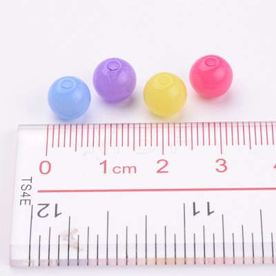 Imitation Jelly Acrylic Beads JACR-R001-8mm-M-1