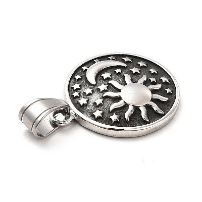 304 Stainless Steel Pendants STAS-K243-10AS-1