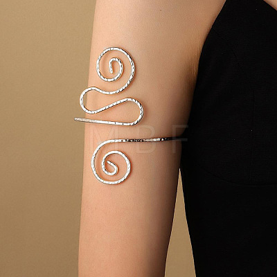 Alloy Upper Arm Open Cuff Bangles WG9CF3D-15-1