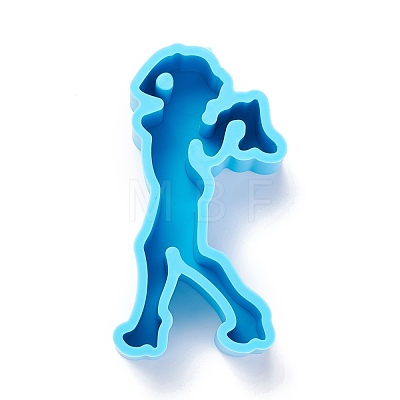 Human DIY Decoration Silhouette Silicone Statue Molds DIY-I085-01-1