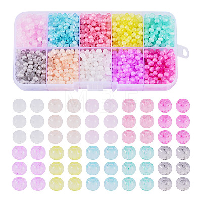 150G 10 Colors Drawbench Style Glass Seed Beads SEED-TA0001-68-1