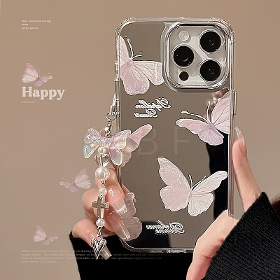 Ins mirror Butterfly Cartoon Shell TPU Plastic Mobile Phone Cover PW-WGD834D-03-1