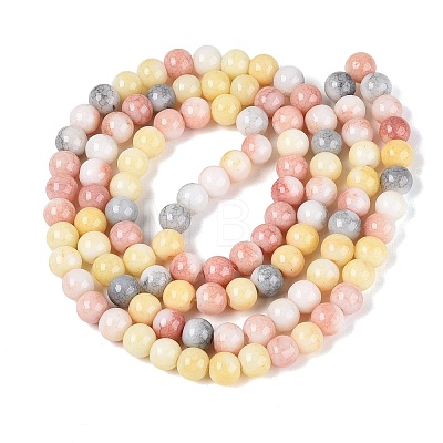 Opaque Ombre Effect Dyed Glass Beads Strands GLAA-Q106-04A-06-1