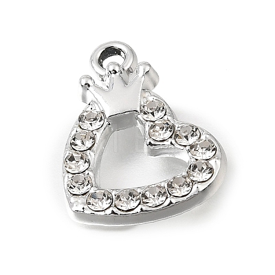UV Plating Alloy Crystal Rhinestone Pendants RB-CBAD37D-30P-1