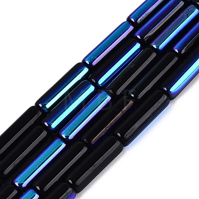 Electroplate Opaque Glass Beads Strands EGLA-Q132-02A-F04-1