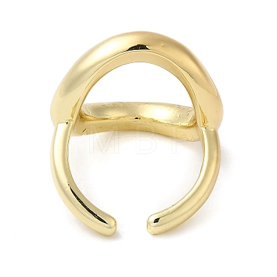 Brass Open Cuff Rings RJEW-Q778-51G-1