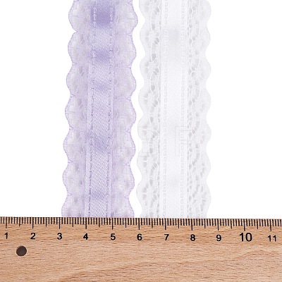 4 Yards 2 Colors Polyester Lace Trim OCOR-A008-02A-1