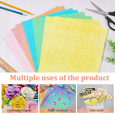 A4 Shiny Craft Papers DIY-WH0304-325-1