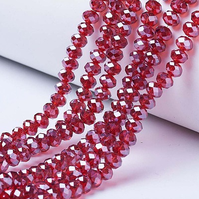 Electroplate Glass Beads Strands LS-EGLA-A034-T3mm-A06-1