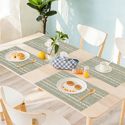 10Pcs Linen Cotton Heat Insulation Coasters AJEW-GO0005-54B-1