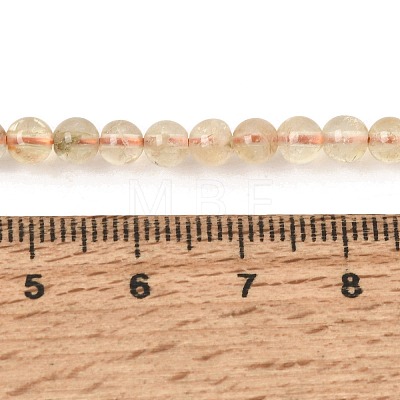Heated Natural Citrine Bead Strands G-P466-01E-01-1
