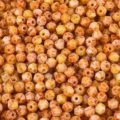 Picasso Glass Seed Beads SEED-N012-04B-1