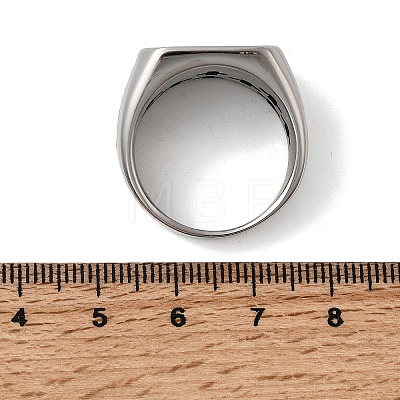 Jerusalem Cross 304 Stainless Steel Finger Rings for Men RJEW-D339-01A-AS-1