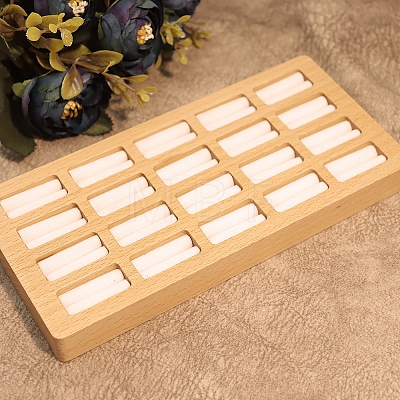 20-Slot Wooden Ring Display Trays PW-WG37745-03-1