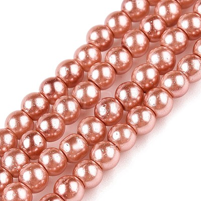 Baking Painted Glass Pearl Bead Strands HY-Q003-3mm-50-A-1