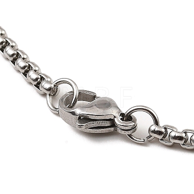 201 Stainless Steel Pendants Necklace NJEW-B095-01-1