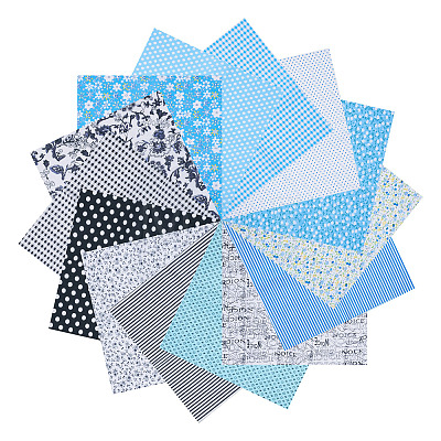 28Pcs 14 Styles Cotton Fabric DIY-TA0014-80B-1