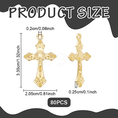 80Pcs Alloy Pendants TIBEP-UN0001-29-1
