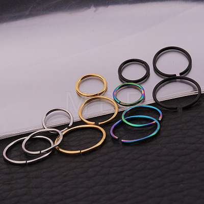 316L Stainless Steel Hoop Nose Rings WG46E6D-10-1