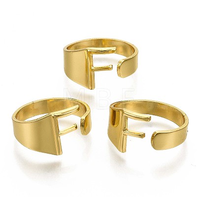 (Jewelry Parties Factory Sale)Alloy Cuff Finger Rings RJEW-S038-195F-G-NR-1