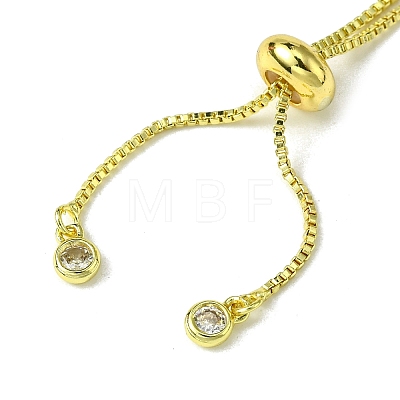 Brass with Cubic Zirconia Bracelets Makings FIND-Z035-21G-1