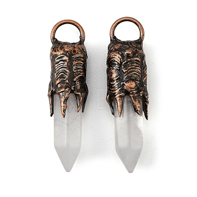 Natural Quartz Crystal Big Pendants G-D102-05R-01-1