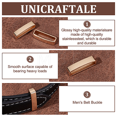 Unicraftale 10Pcs Alloy Waist Belt Keeper Rings FIND-UN0002-98KCG-1