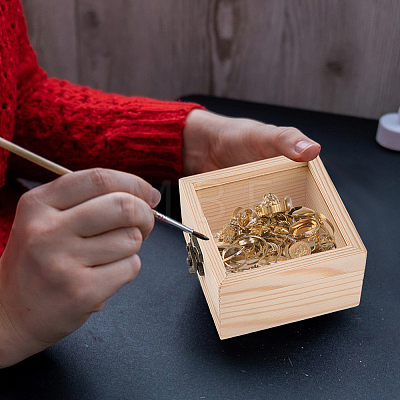 Wooden Storage Boxes WOCR-CL0001-02A-1