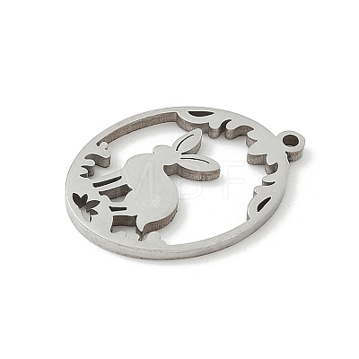 304 Stainless Steel Pendants STAS-Q354-02A-P-1