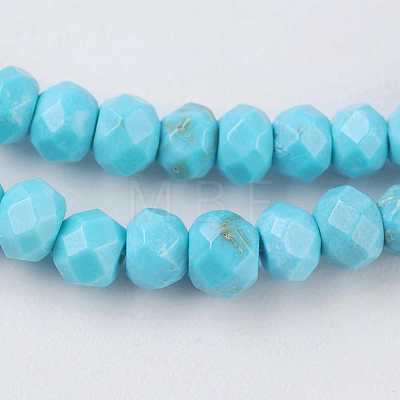 Natural Howlite Beads Strands TURQ-K004-06A-1