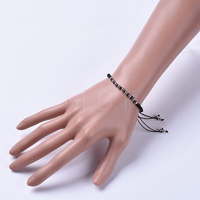 Adjustable Nylon Cord Braided Bead Bracelets BJEW-JB04527-03-1