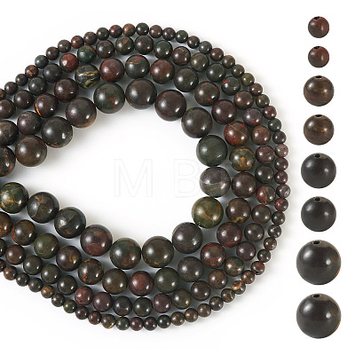 4 Strands 4 Styles Natural Polychrome Jasper & Picasso Stone & Picasso Jasper Bead Strands G-TA0002-16-1