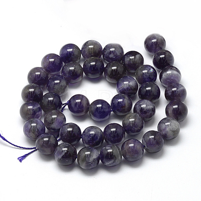 Natural Amethyst Beads Strands X-G-R446-4mm-20-1