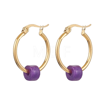 304 Stainless Steel Hoop Earrings EJEW-JE06031-1