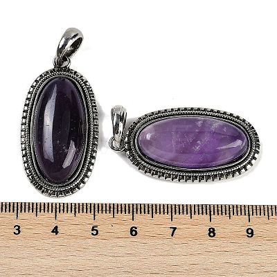 Natural Amethyst Pendants G-I370-07AS-06-1