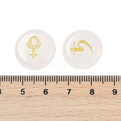 10Pcs 10 Styles Natural Quartz Crystal Cabochons G-G193-03A-1