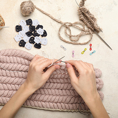 20Pcs 10 Style Synthetic Rubber Knitting Needle Point Protectors DIY-DC0002-56-1