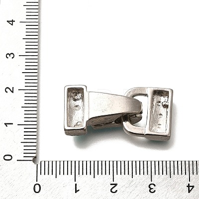 Brass Enamel Fold Over Clasps KK-M313-40P-03-1