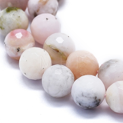 Natural Pink Opal Beads Strands G-E561-18-10mm-1