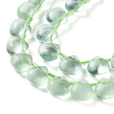 Natural Green Fluorite Beads Strands G-G116-A02-01-1